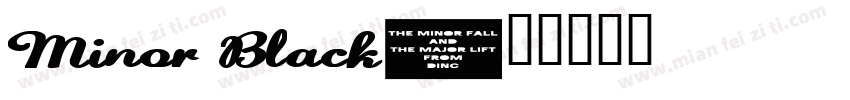 Minor Black字体转换
